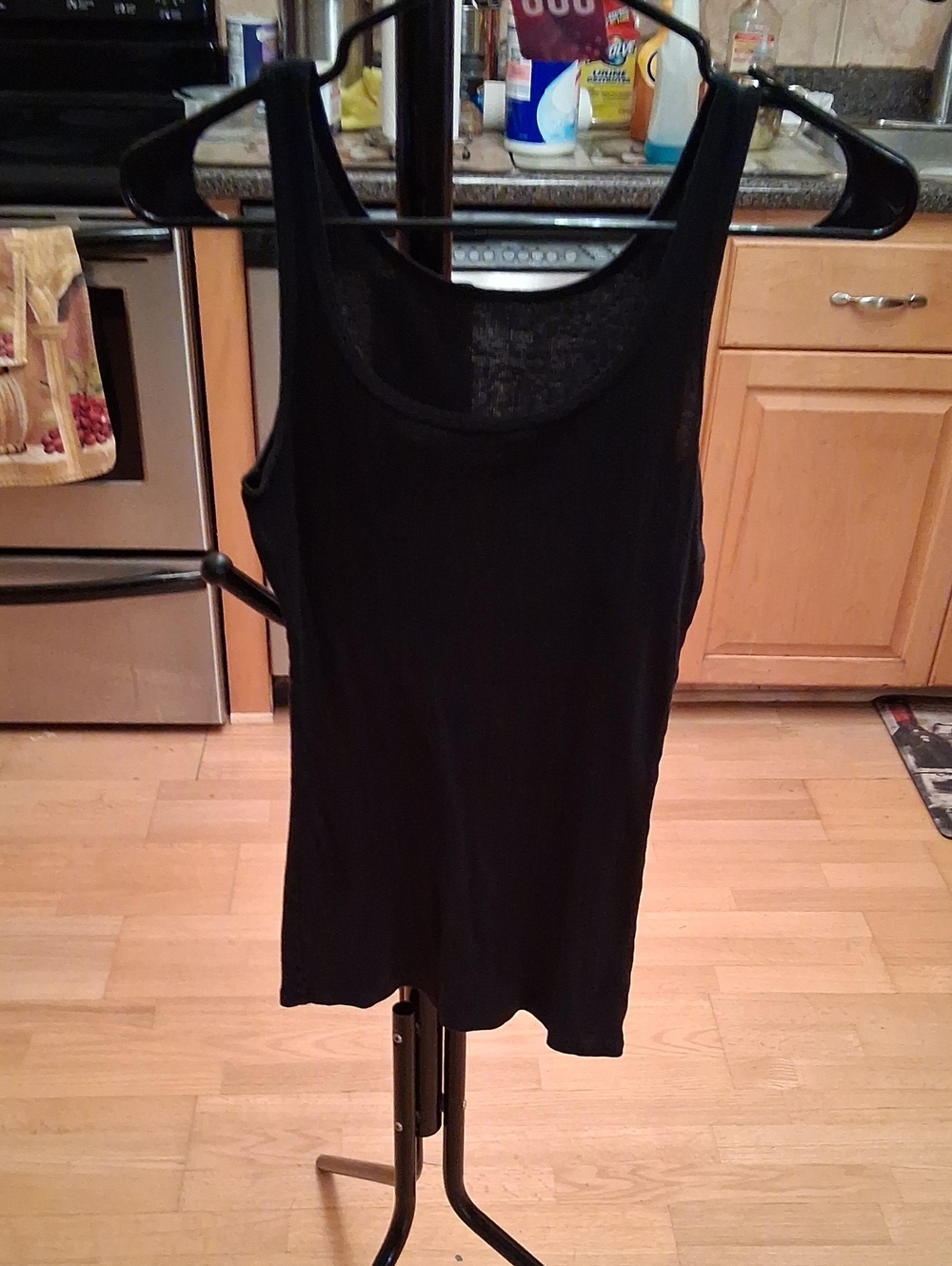 Mossimo Supply Co. Black Scoop-Neck Tank Top